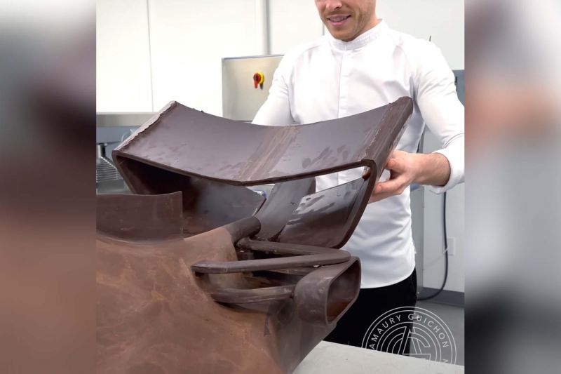 Masterchef's Amaury Guichon recreates F1 car out of chocolate