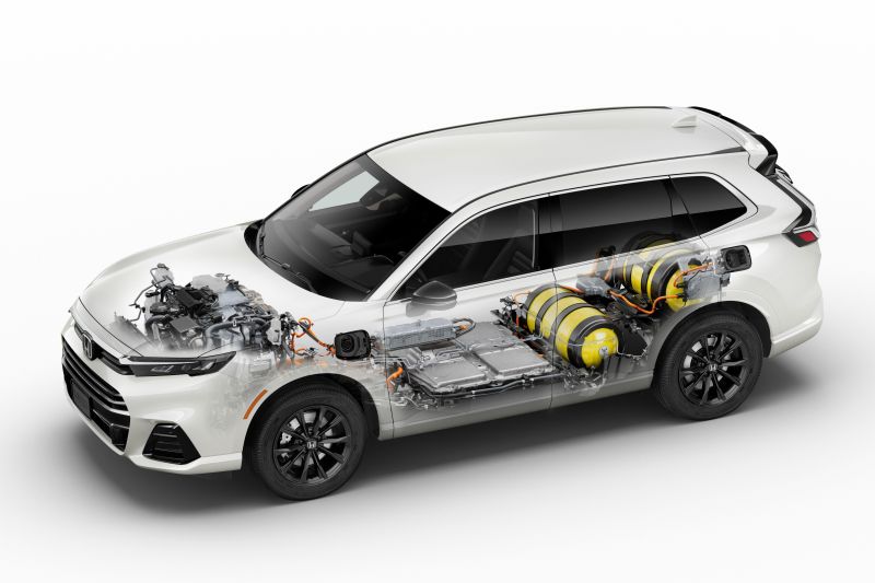 Hydrogen Honda CR-V revealed with plug-in hybrid tech