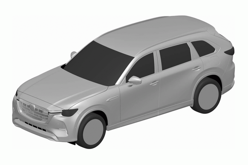 Mazda CX-80: New three-row SUV leaked in patent images