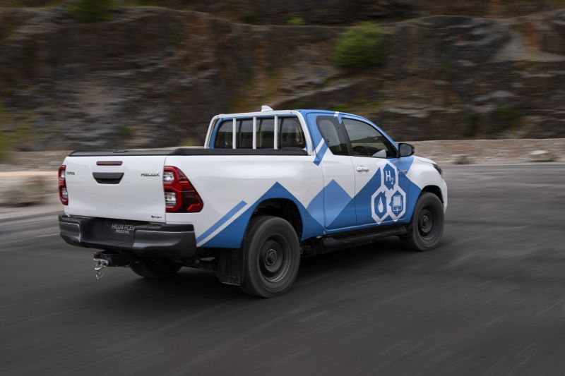 Toyota HiLux hydrogen prototypes being put to the test