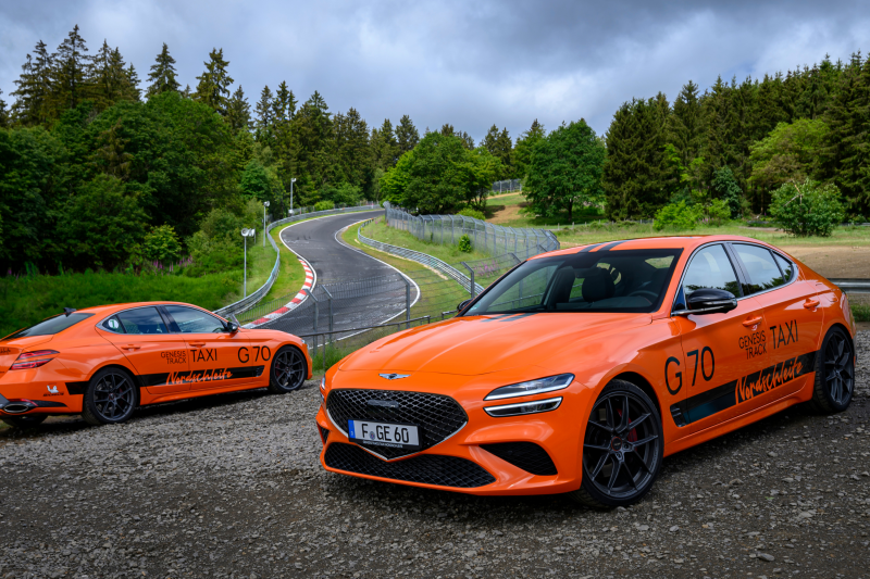 Taxi!  Genesis currently offers high-speed passenger rides at the Nürburgring