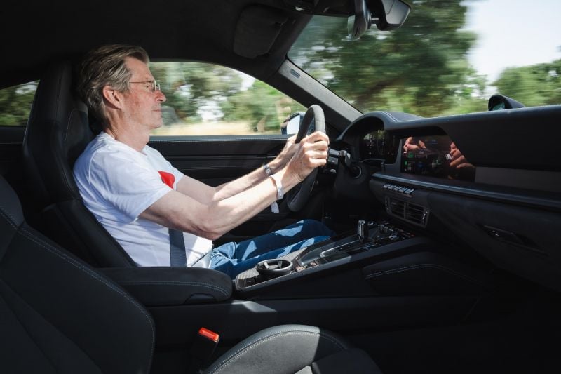 The only way to safely hold a car steering wheel