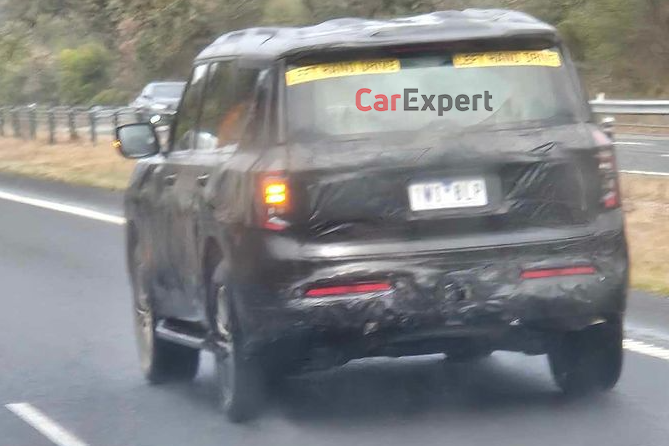 2025 Nissan Patrol spied testing in Australia