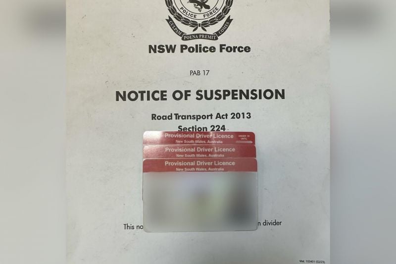 NSW Highway Patrol officers suspend three P-platers' licences in two hours