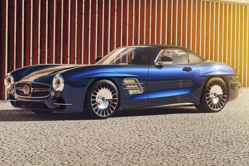 Classic Mercedes-Benz SL tribute has a face its mother might not love