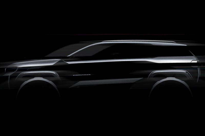 2026 Jeep Compass teased with tougher styling, electric power