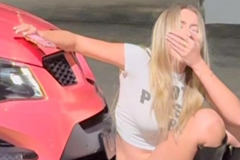 Pink HSV Maloo injures influencer in TikTok trend gone wrong