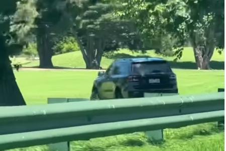 Ford right! Everest driver caught in golf course excursion