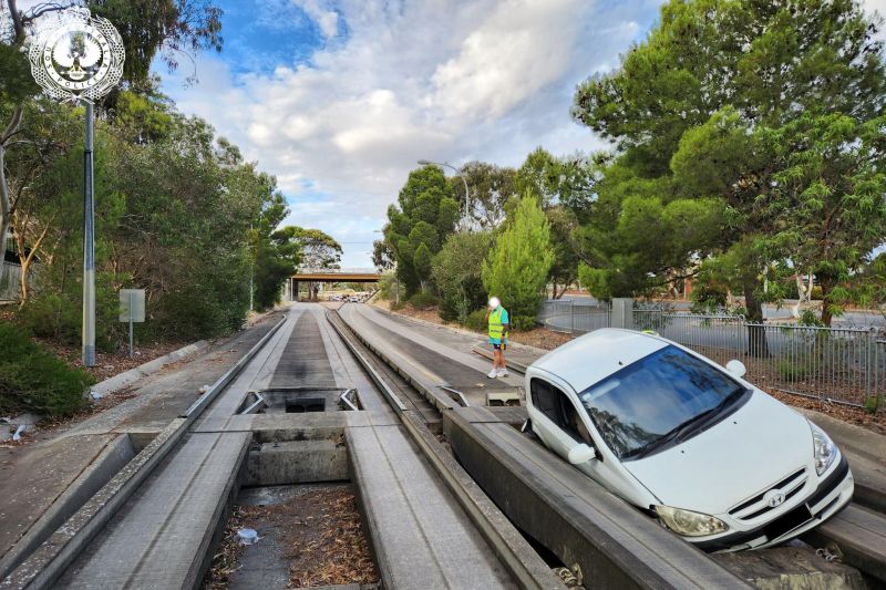 Another driver gets stuck on the 'road' where Aussie motorists keep getting stranded