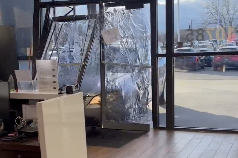 Another Subaru Outback driver intentionally crashes into a dealership