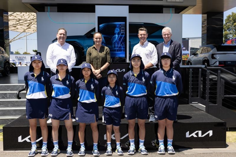 Kia electrifies Australian Open fleet with hybrids, EVs