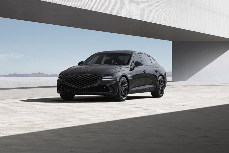 Chrome-loving luxury brand goes stealth with blacked-out luxury sedan