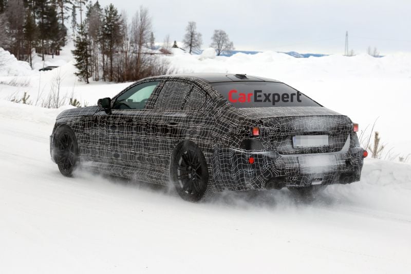 BMW M5 facelift spied just months after model debut