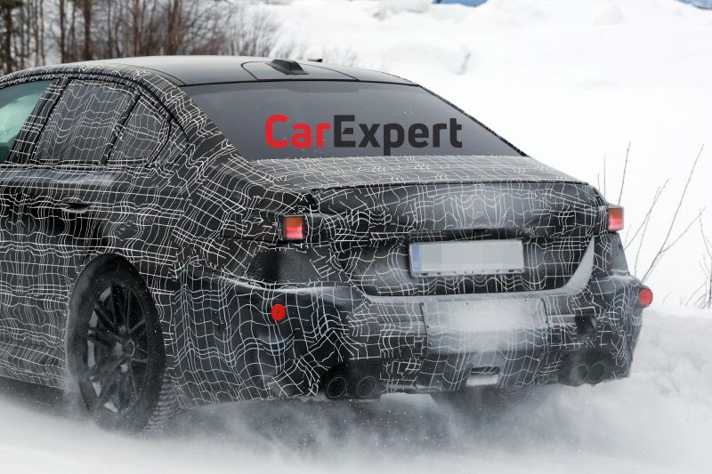 BMW M5 facelift spied just months after model debut