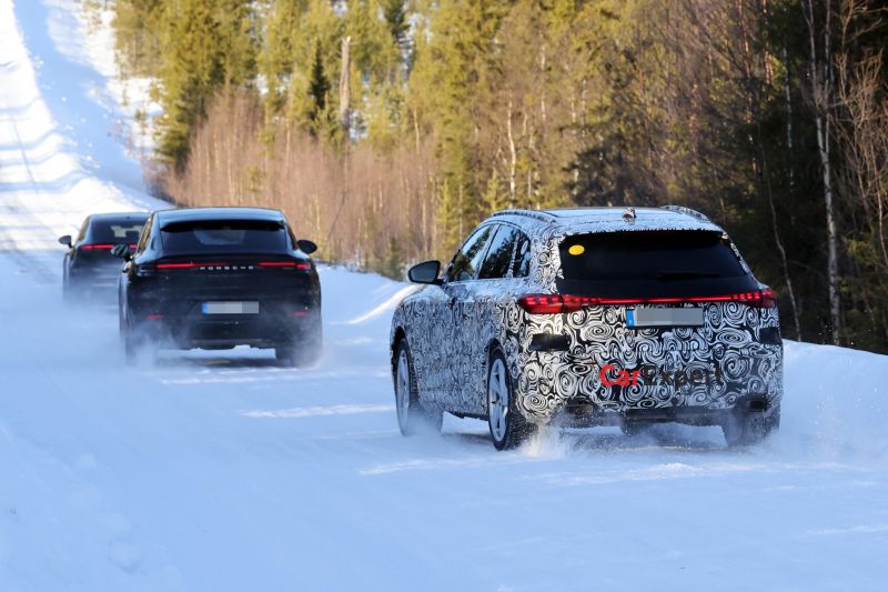 Does the petrol Porsche Macan rebirth begin with this camouflaged Audi?