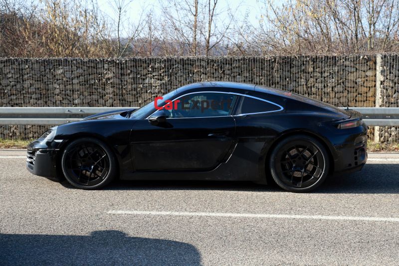 2026 Porsche Cayman spied as sleek new electric sports car