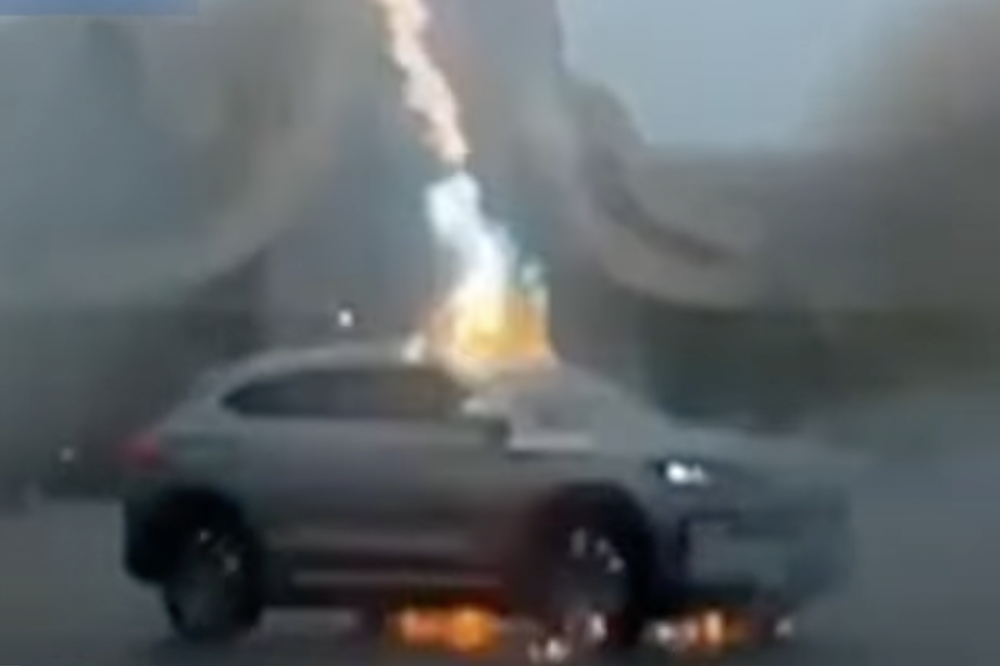 BYD EV and its driver survive being struck by lightning three times