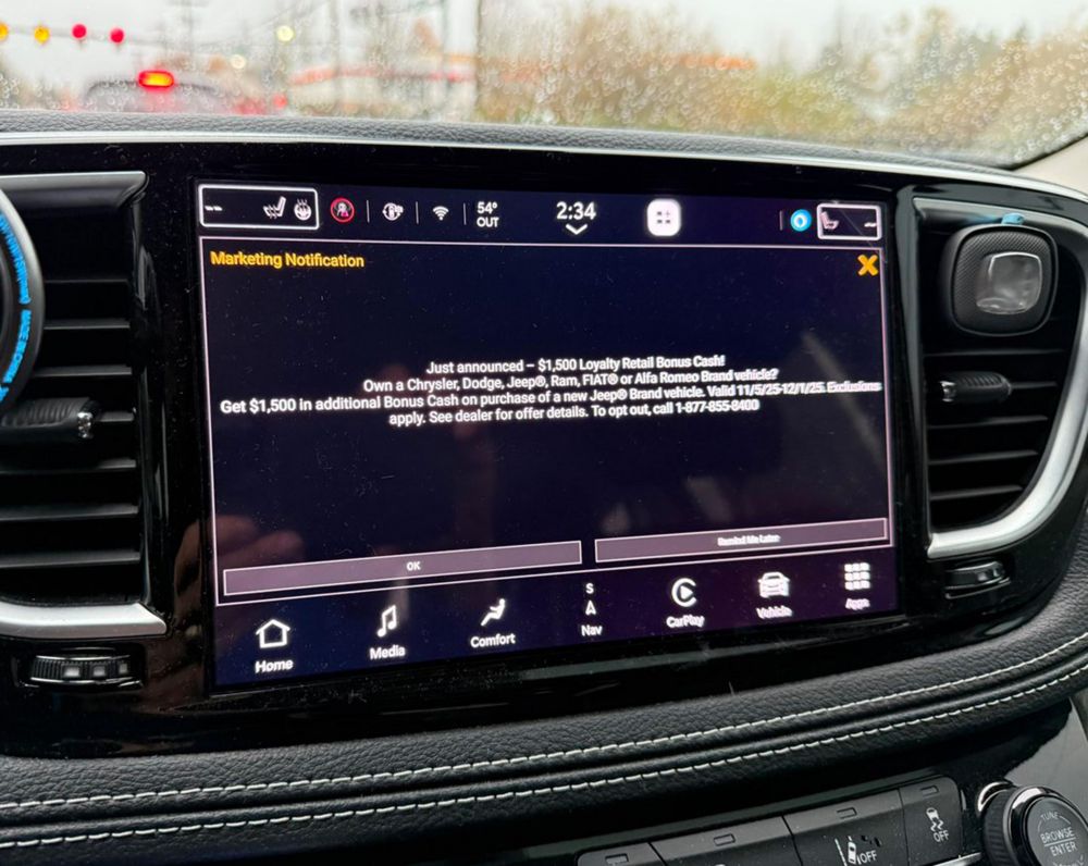 The new annoyance inside your car: pop-up advertisements