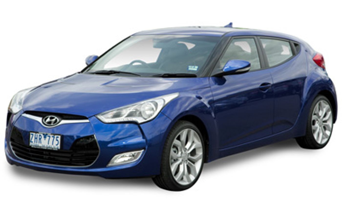 Hero image of a new Hyundai Veloster Base (2015) price & specs available with CarExpert deals.