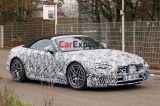 2021 Mercedes-AMG SL spied with fabric roof