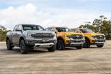 2023 Ford Ranger Raptor v Wildtrak V6 v Wildtrak Bi-Turbo: Dragparison