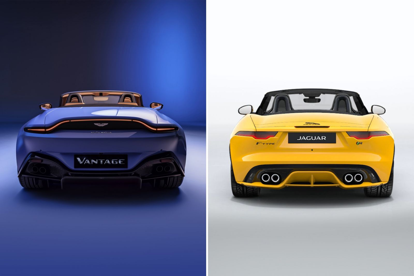 Design battle: Aston Martin Vantage Roadster vs Jaguar F-Type R