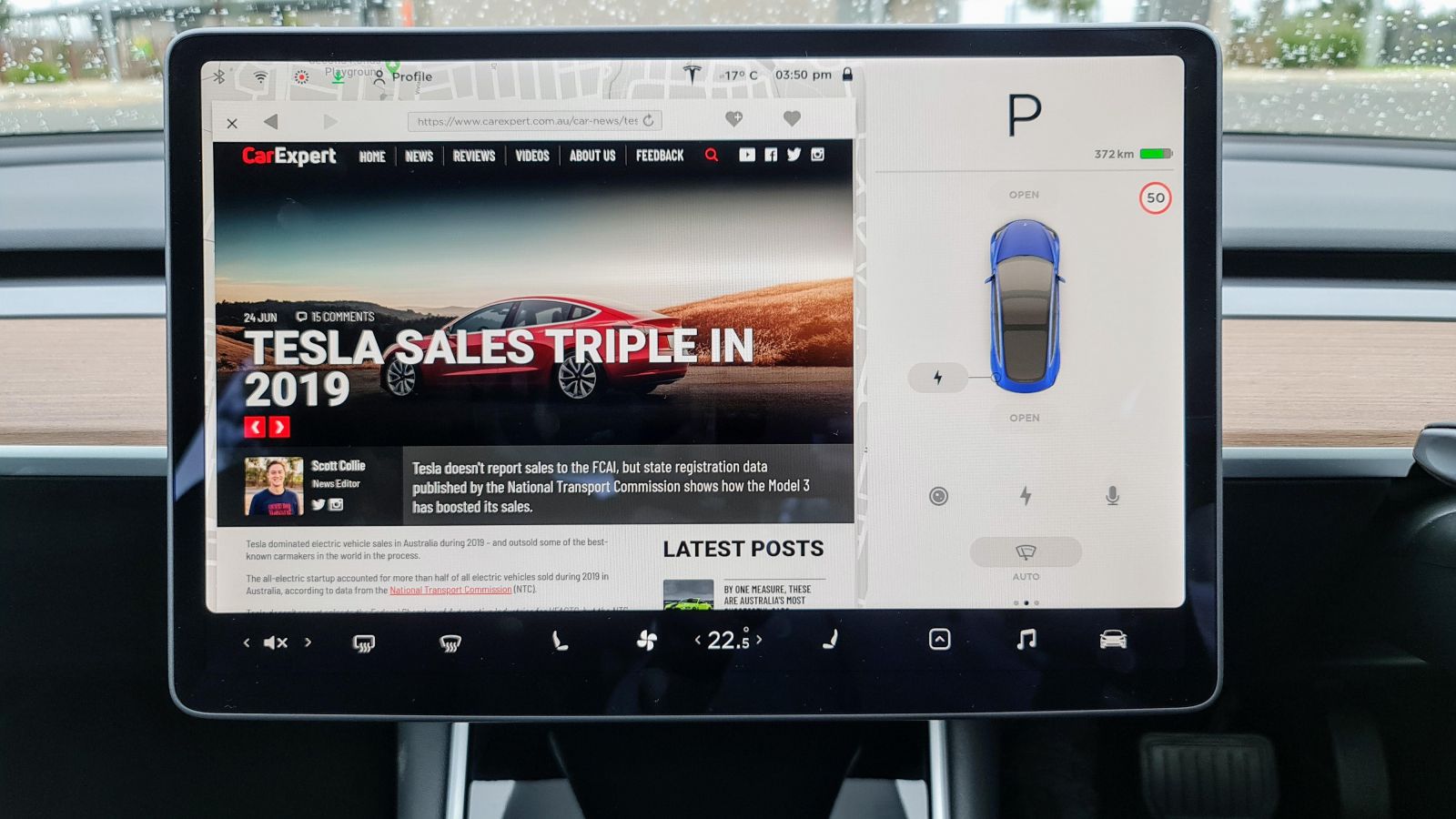 is spotify free on tesla model 3