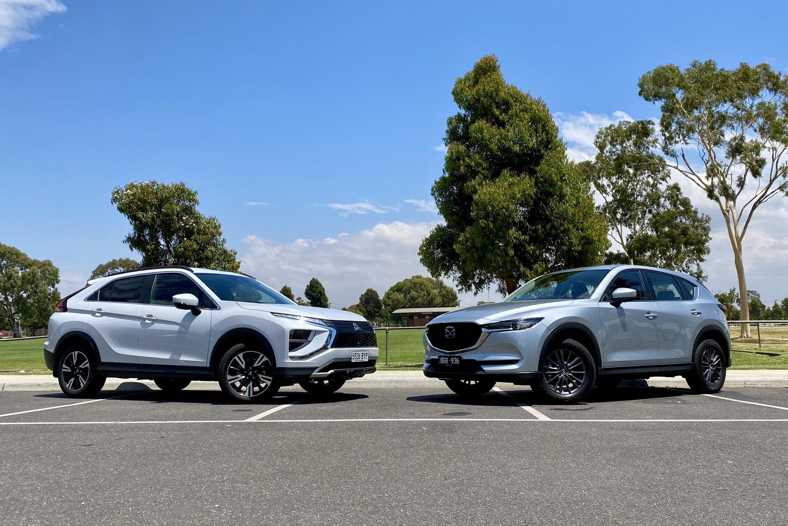 2021 Mitsubishi Eclipse Cross Aspire v Mazda CX-5 Maxx Sport comparison
