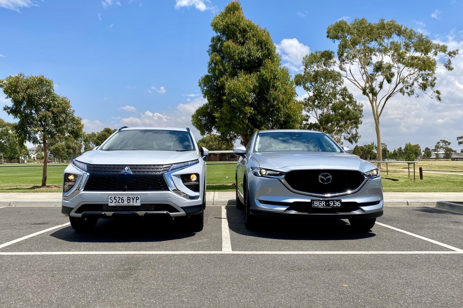 2021 Mitsubishi Eclipse Cross Aspire v Mazda CX-5 Maxx Sport comparison