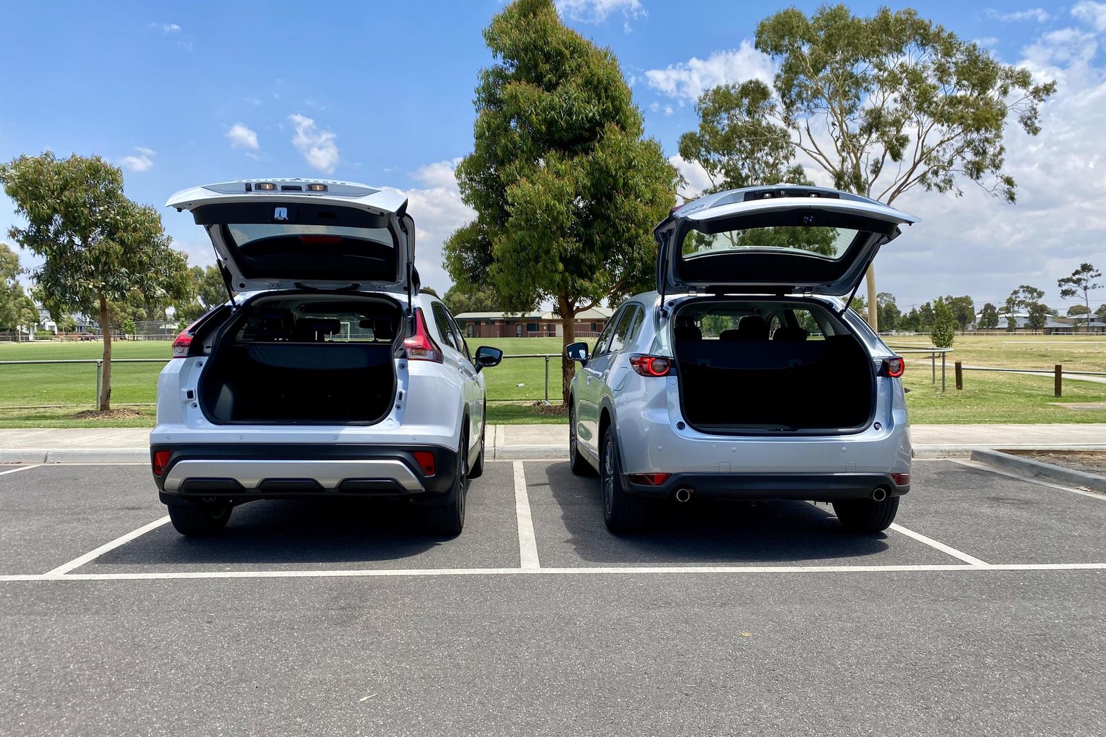 2021 Mitsubishi Eclipse Cross Aspire v Mazda CX-5 Maxx Sport comparison