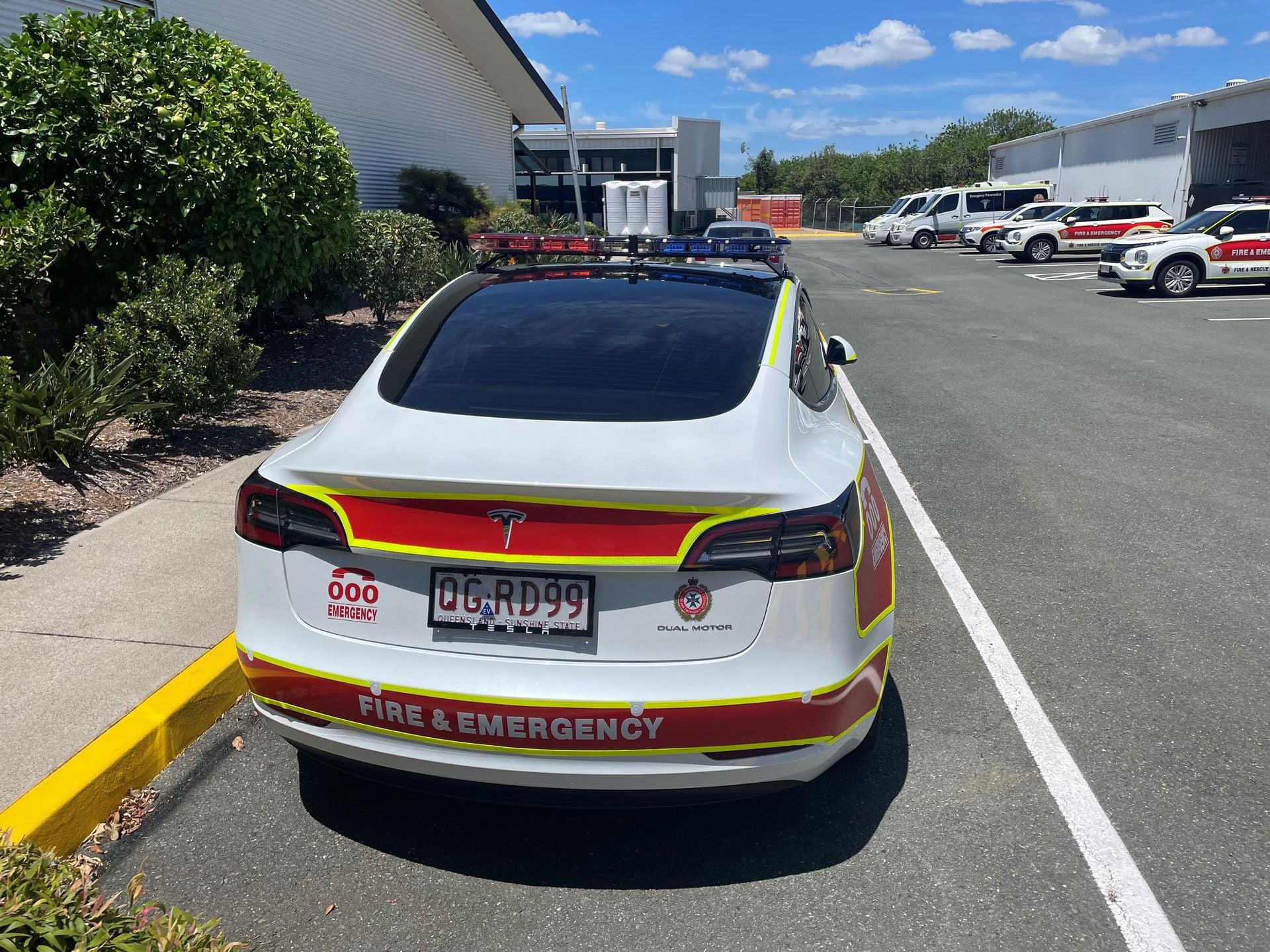 Tesla Model 3 joins Qld Fire and Emergency Services fleet | CarExpert