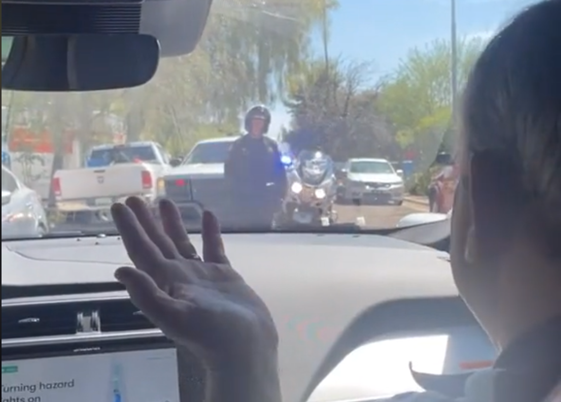 Car Being Pulled Over Rear View Watch a driverless car get pulled over by police | CarExpert
