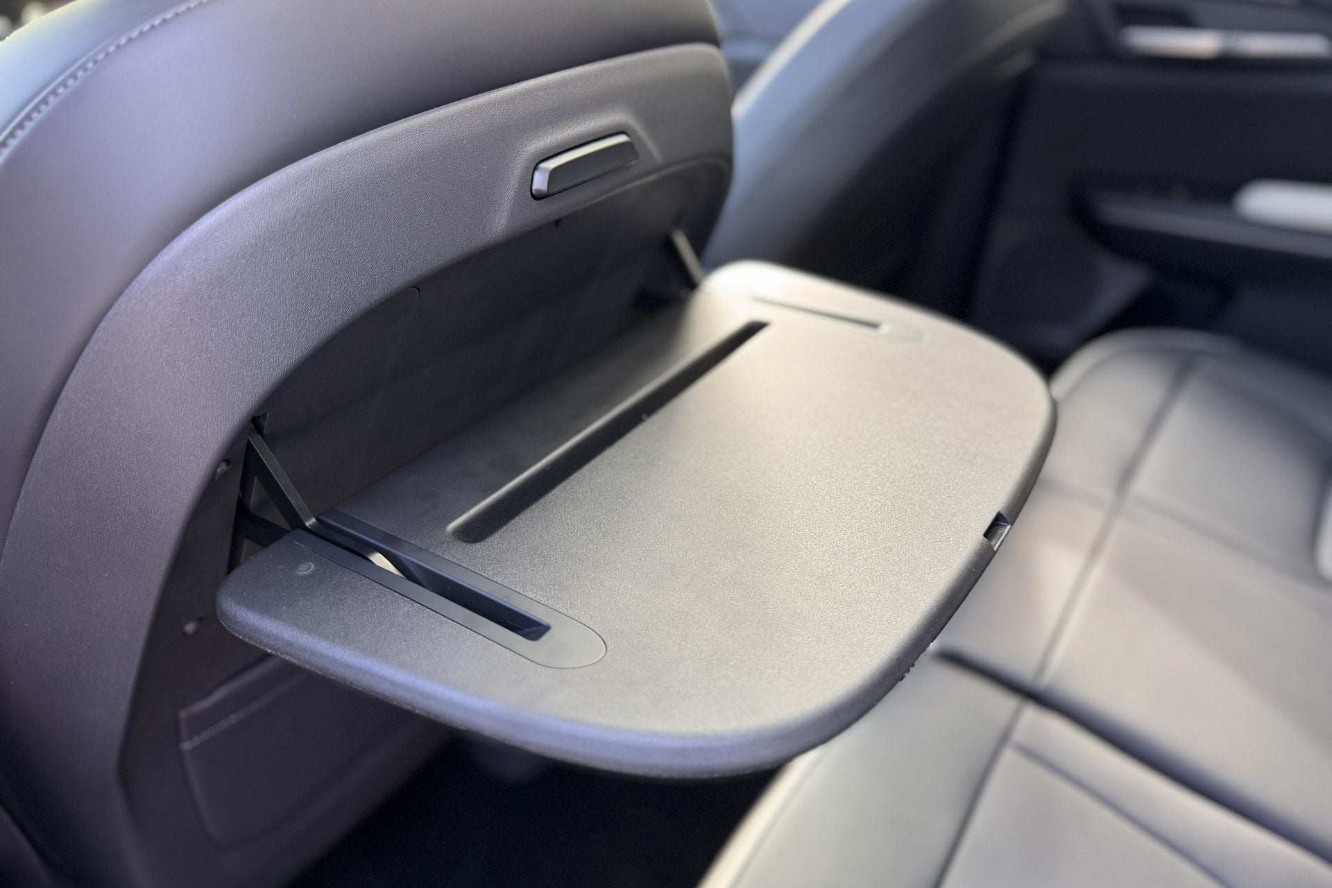 Rear seat and interior ambience on a 2025 Kia EV5 GT-Line