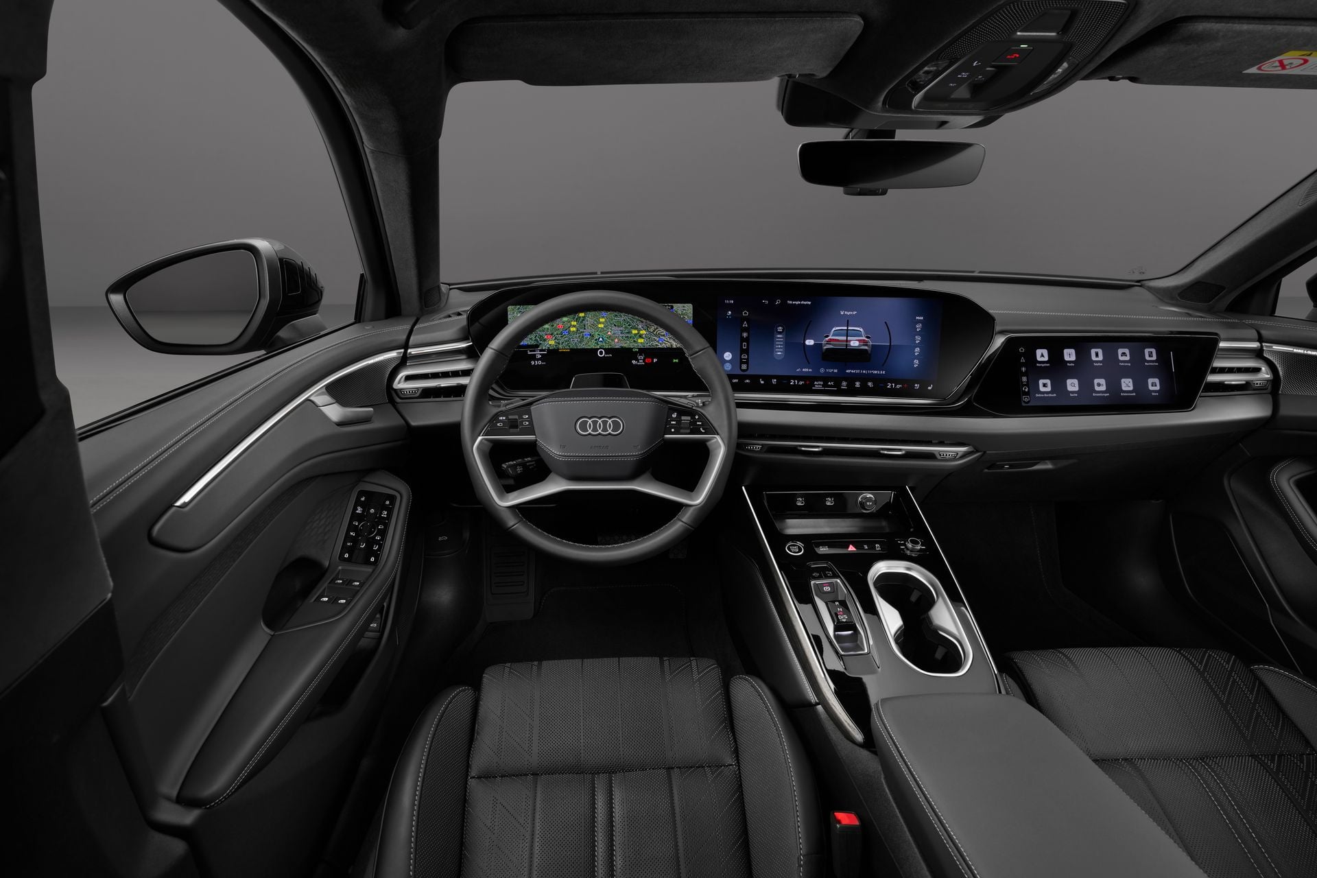 Салон Audi A6 allroad C9, вид на экраны