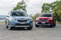 2020 Subaru Forester and Toyota RAV4 hybrids compared
