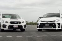 2021 Subaru WRX STI v Toyota GR Yaris track comparison