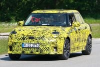 Mini's next petrol-powered five-door hatch spied