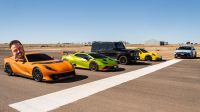Drag race: Hyundai vs Lamborghini vs Ferrari vs Porsche vs Brabus Mercedes-AMG