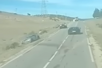 Two Bugatti Chirons hit each other in one very expensive crash