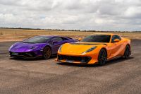 2025 Lamborghini Aventador Ultimae vs Ferrari 812 Competizione drag race