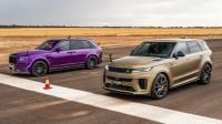 2025 Range Rover Sport SV vs Rolls-Royce Cullinan drag race