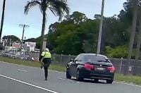 Dashcam catches Queensland cop losing his cool