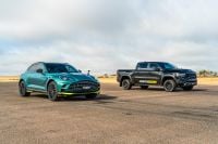 1200hp RAM TRX vs Aston Martin DBX707 drag race