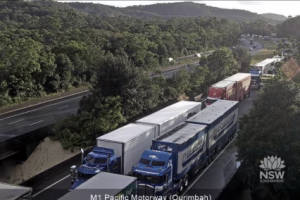 Truck spill strikes down hundreds of cars with punctures, causes 30km Sydney traffic jam