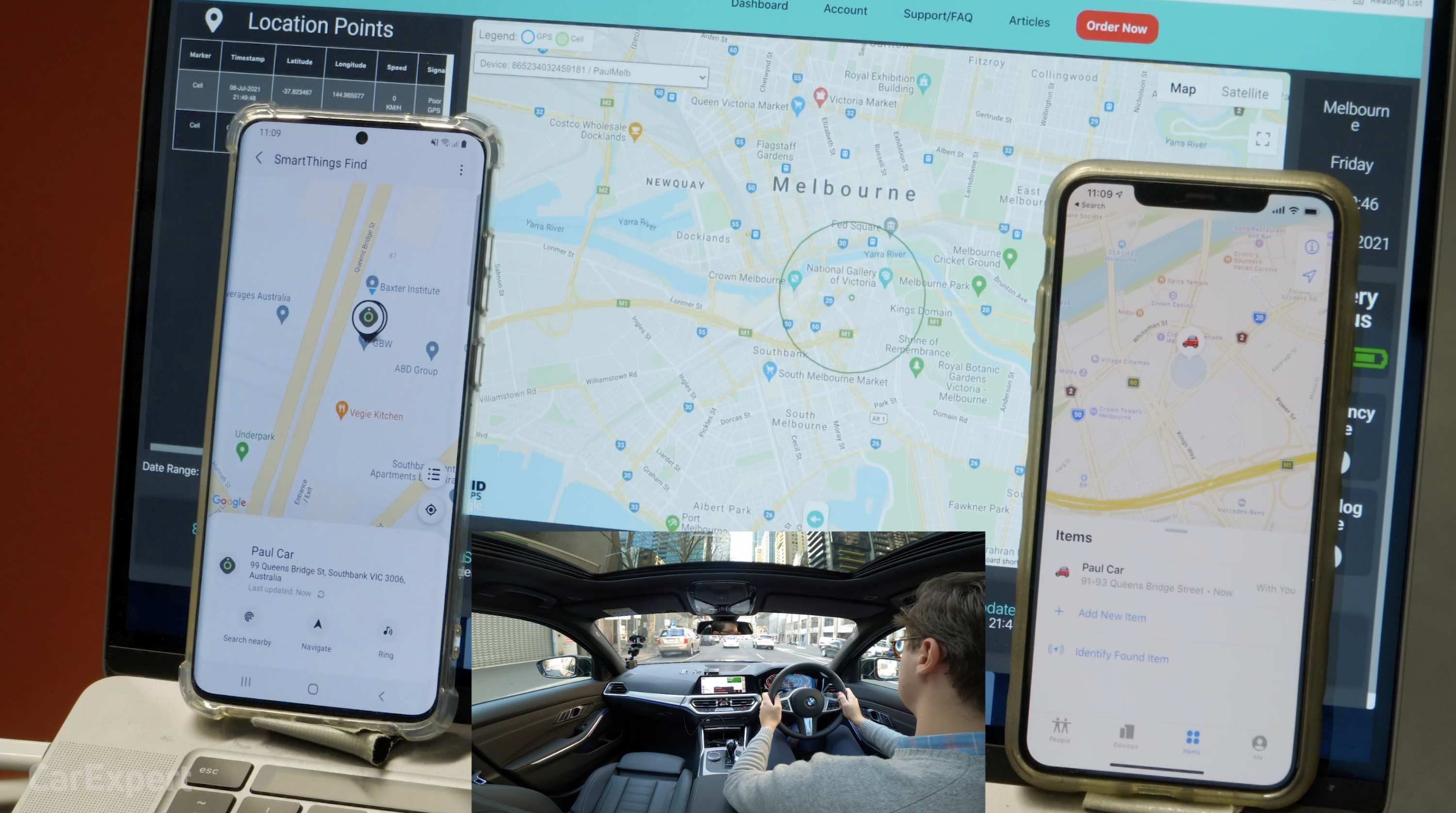 Car tracking: Apple AirTag v Samsung SmartTag+ v GPS comparison