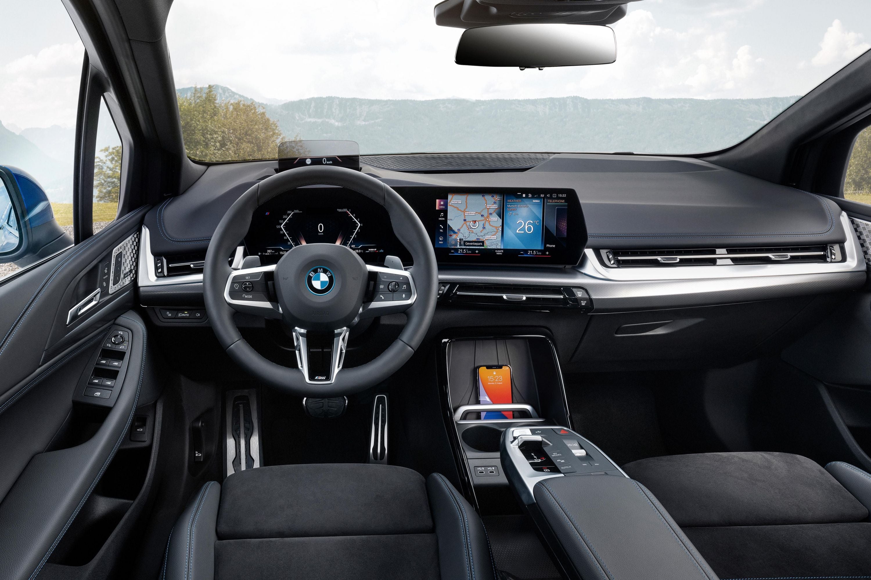 Tappetino Copri Baule Per BMW Serie 2 Active Tourer 5 Posti 2014-2016 | Pelle Impermeabile