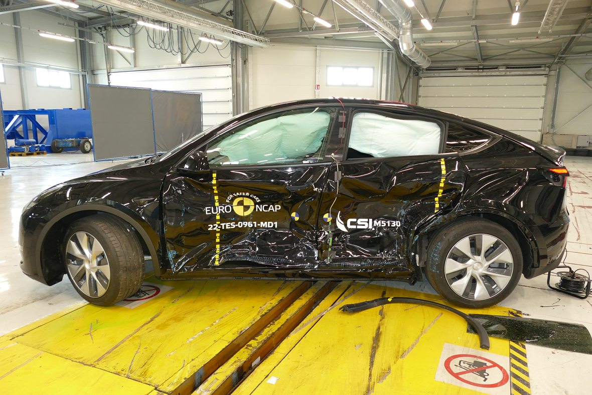 Is Tesla modifying automobiles and software program particularly for crash testing?