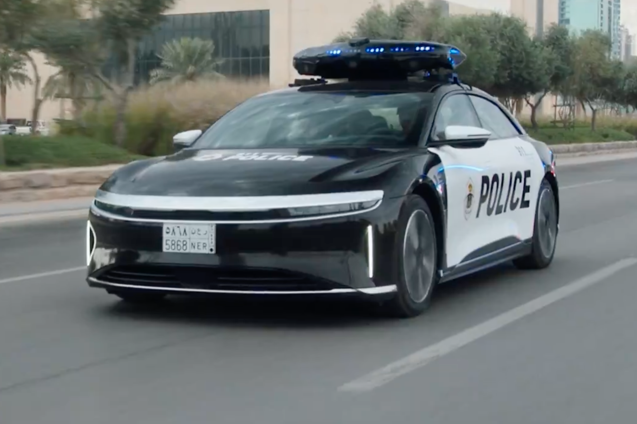 Saudi Arabia s Police Force Picks Up Drone toting Lucid Airs CarExpert