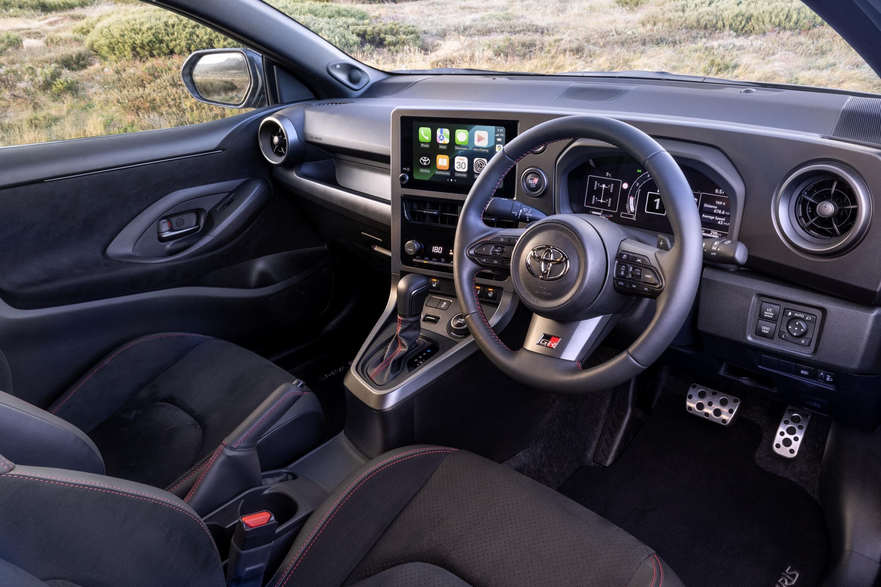 Toyota GR Yaris Review: अद्वितीय रैली कार का नया चेहरा और प्रदर्शन! 3 Toyota GR Yaris interior: modern, driver-centric cabin.