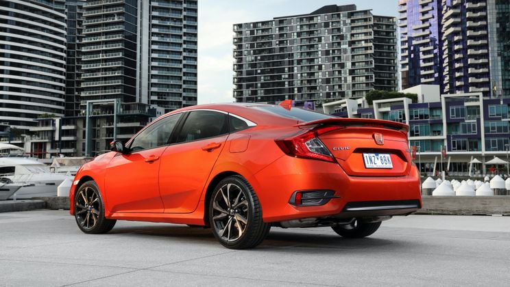 Specs compared: Honda Civic, Kia Cerato, Mazda 3, and Toyota Corolla sedans